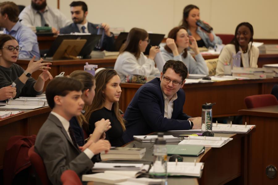 Baylor Law Students Study and Debate in Class