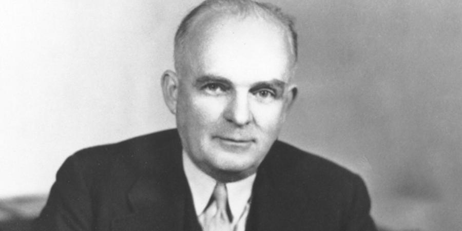 Black-and-white portrait photo of James Clyde "J.C." Capt