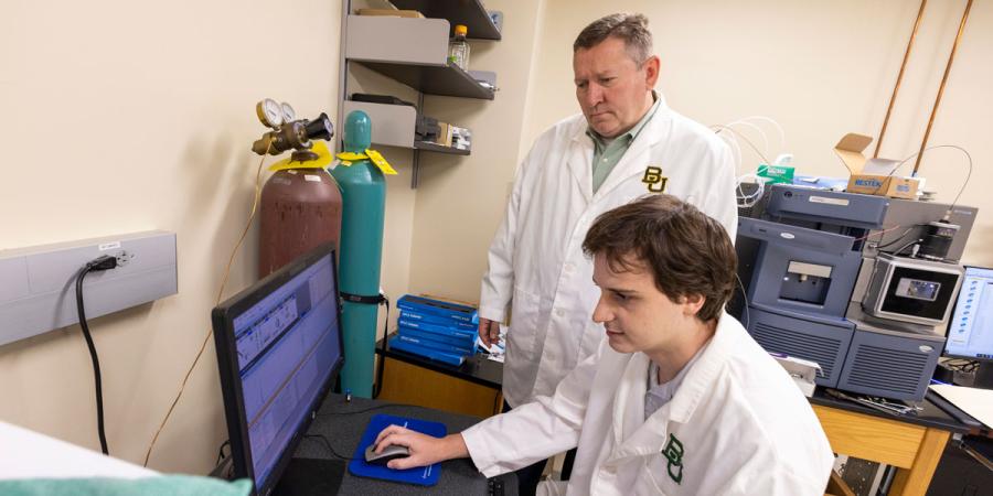 Dr. Bryan Brooks at work with a student