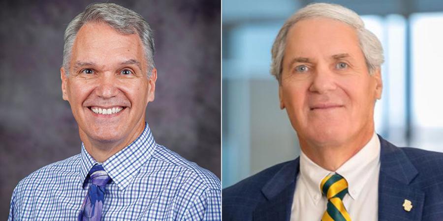 Deans Michael Young (left) and David Szymanski (right)