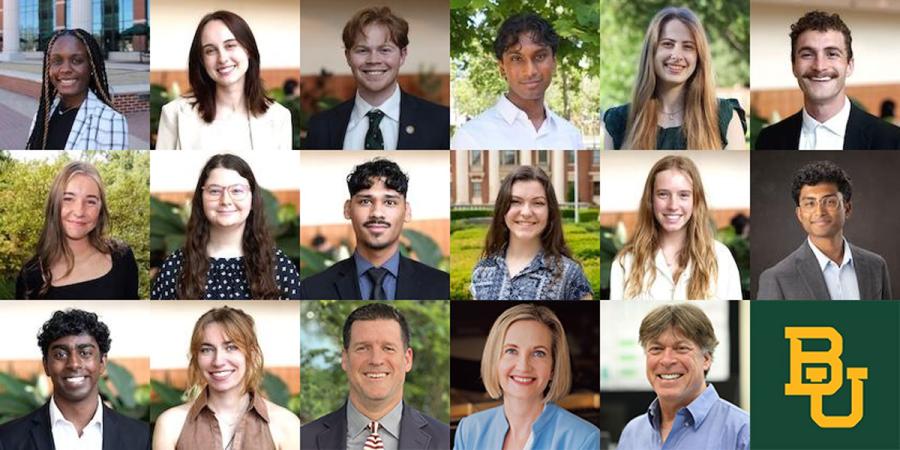 Collage of photos of Baylor's Fulbright and Rotary Global Grant honorees for 2026