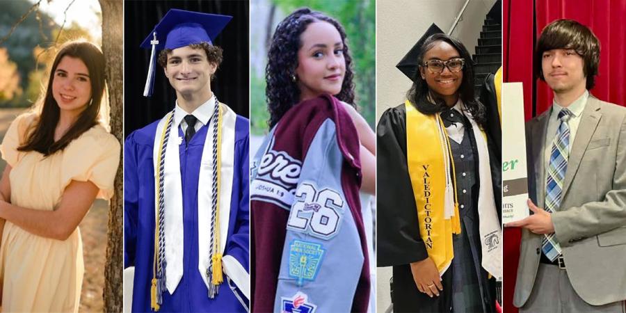 L-R: Juliana Long, Will Butts, Karla Perez, Nhyomi "Abby" Neal, and Harrison Cormier